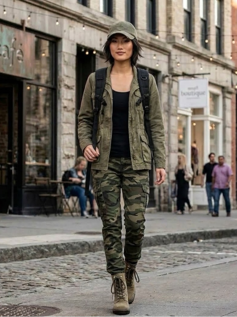 Marc Fisher Olive Green Combat Moto Boots